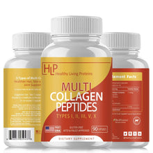 Multi Collagen Peptides 90 ct Capsules - Premium Grade - Sourced Responsibly